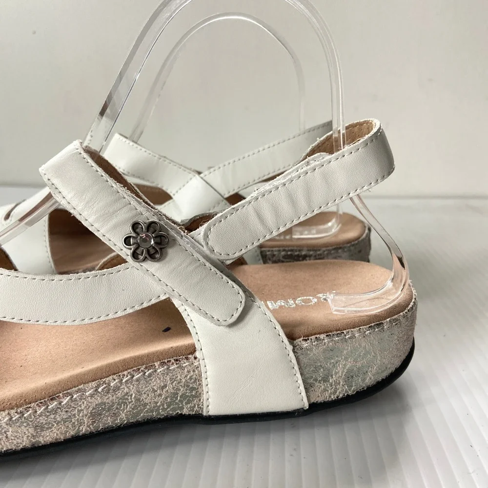 Romika Ridschi 54 White Leather Sandal Womens EU 41 US 10 10.5 NEW